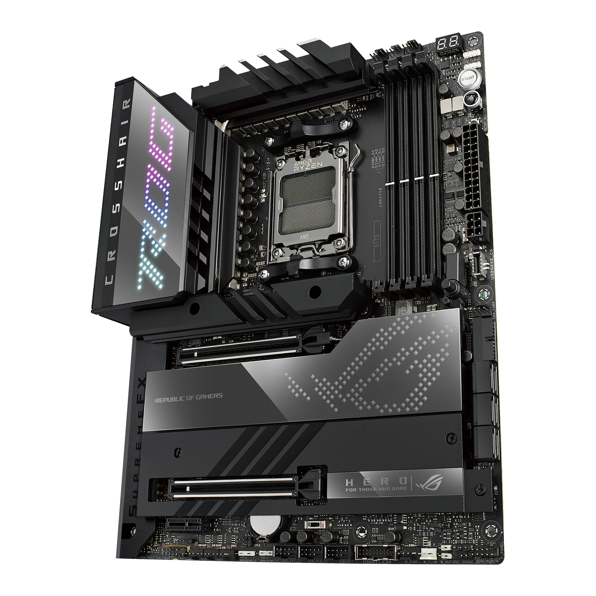 ASUS ROG Crosshair X670E Hero Mainboard Schwarz