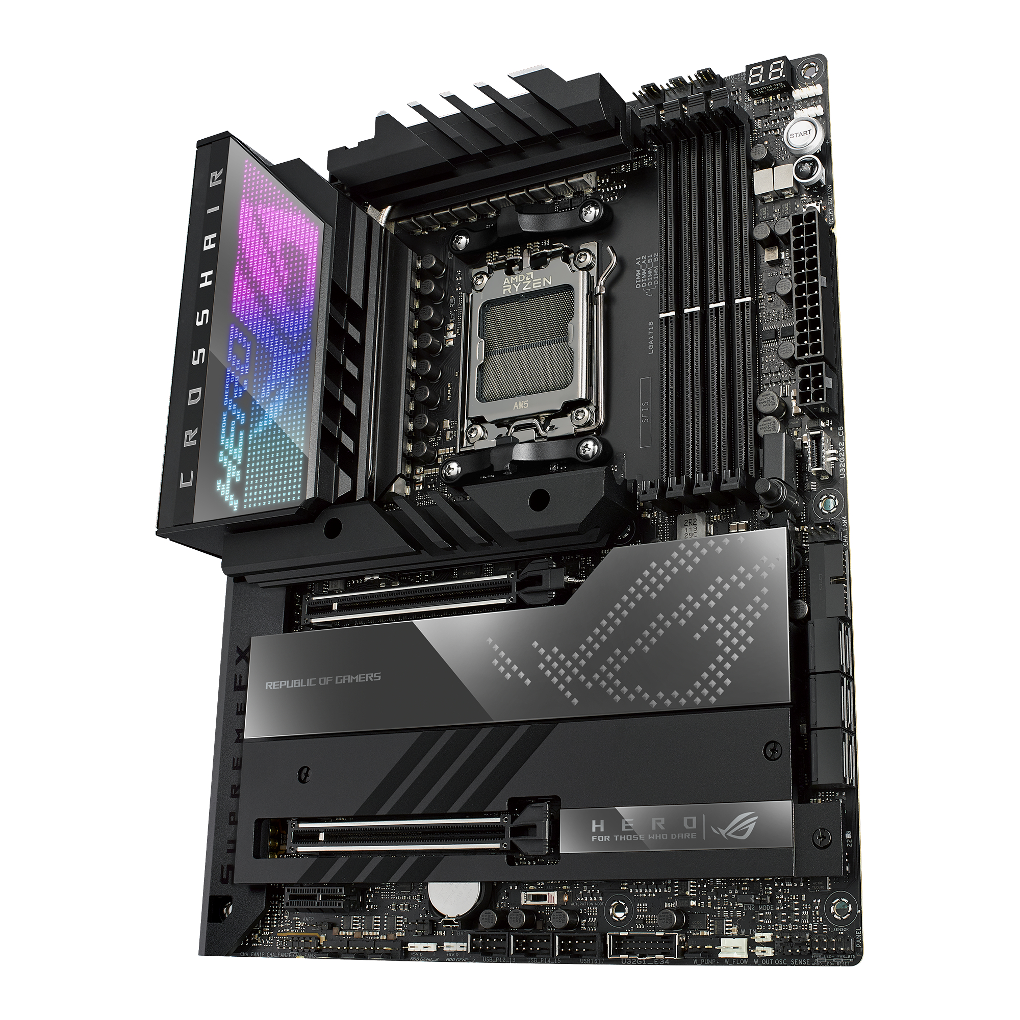 ASUS ROG Crosshair X670E Hero Mainboard Schwarz