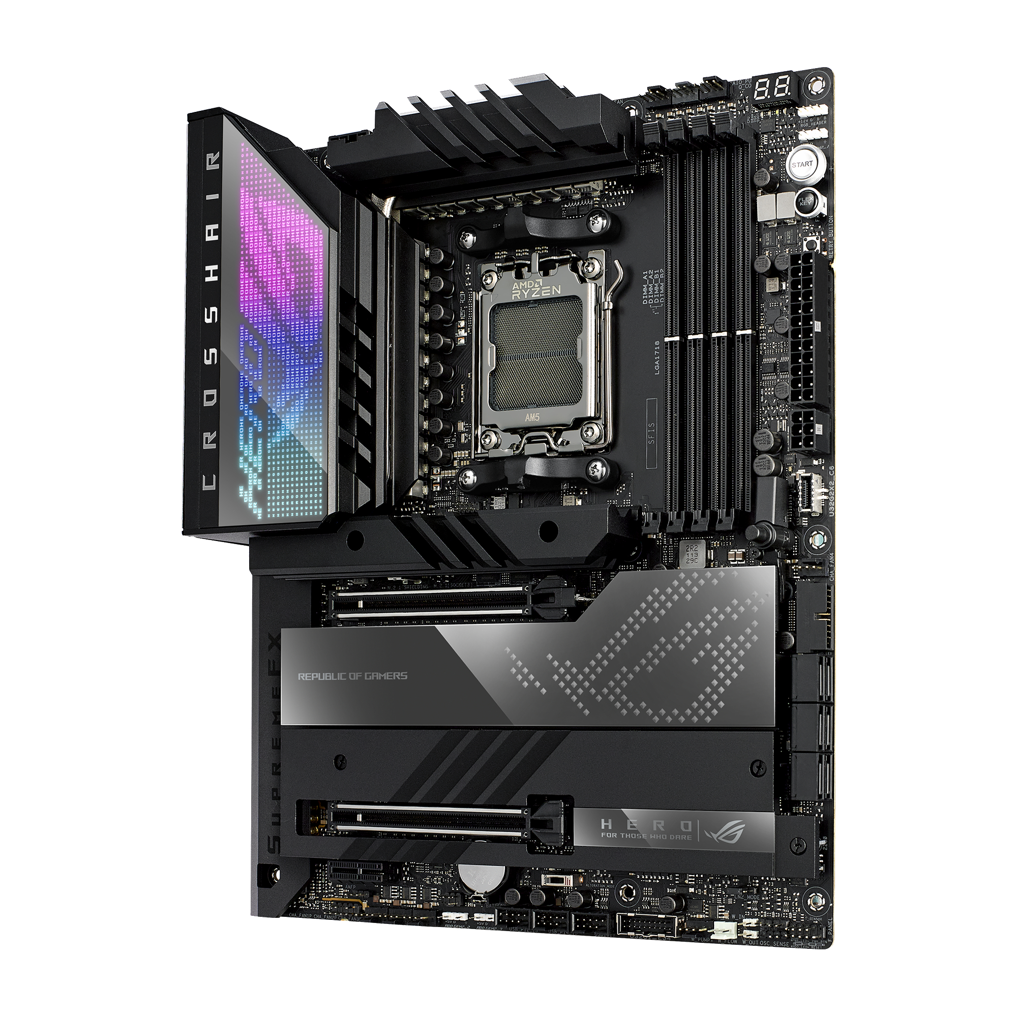 ASUS ROG Crosshair X670E Hero Mainboard Schwarz