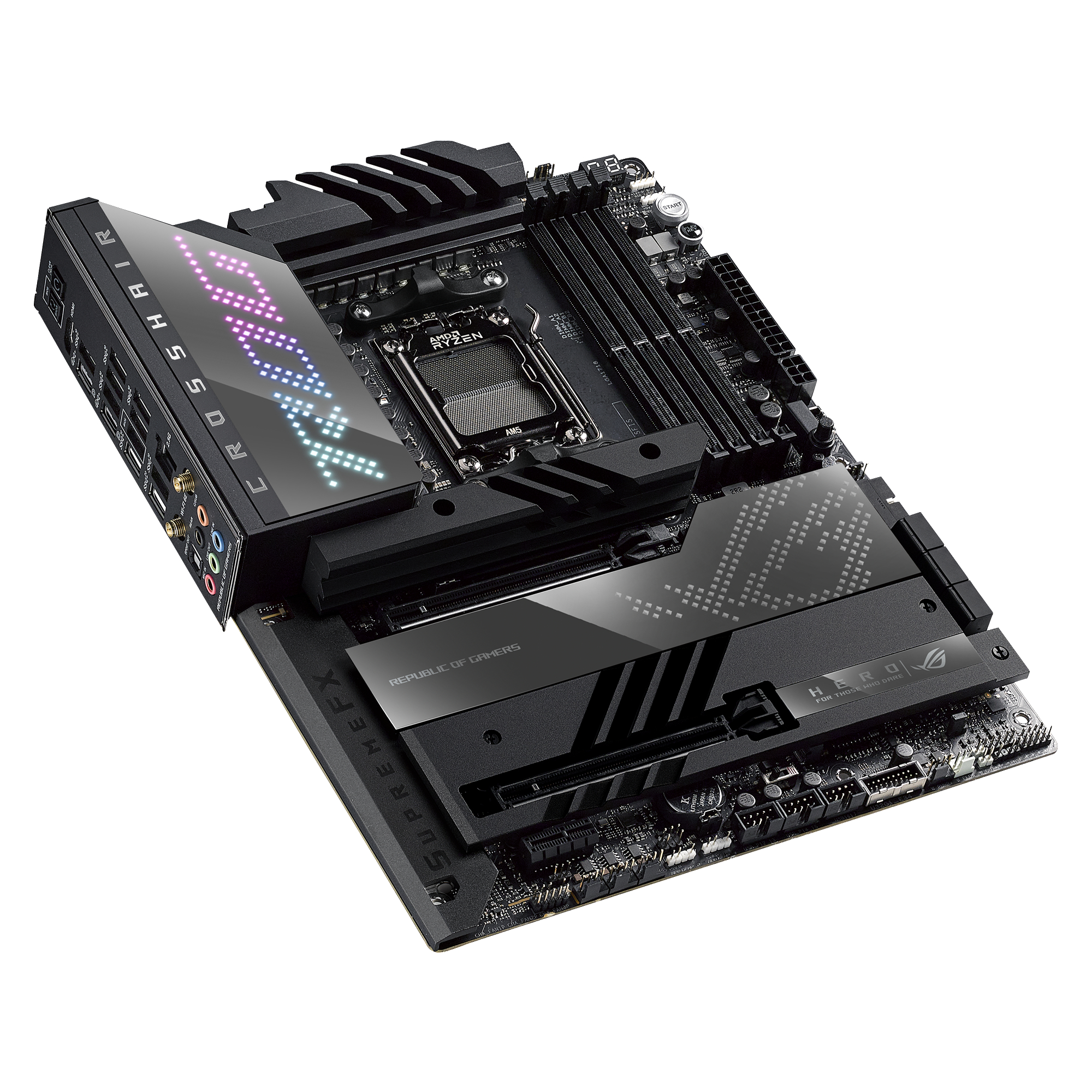 ASUS ROG Crosshair X670E Hero Mainboard Schwarz