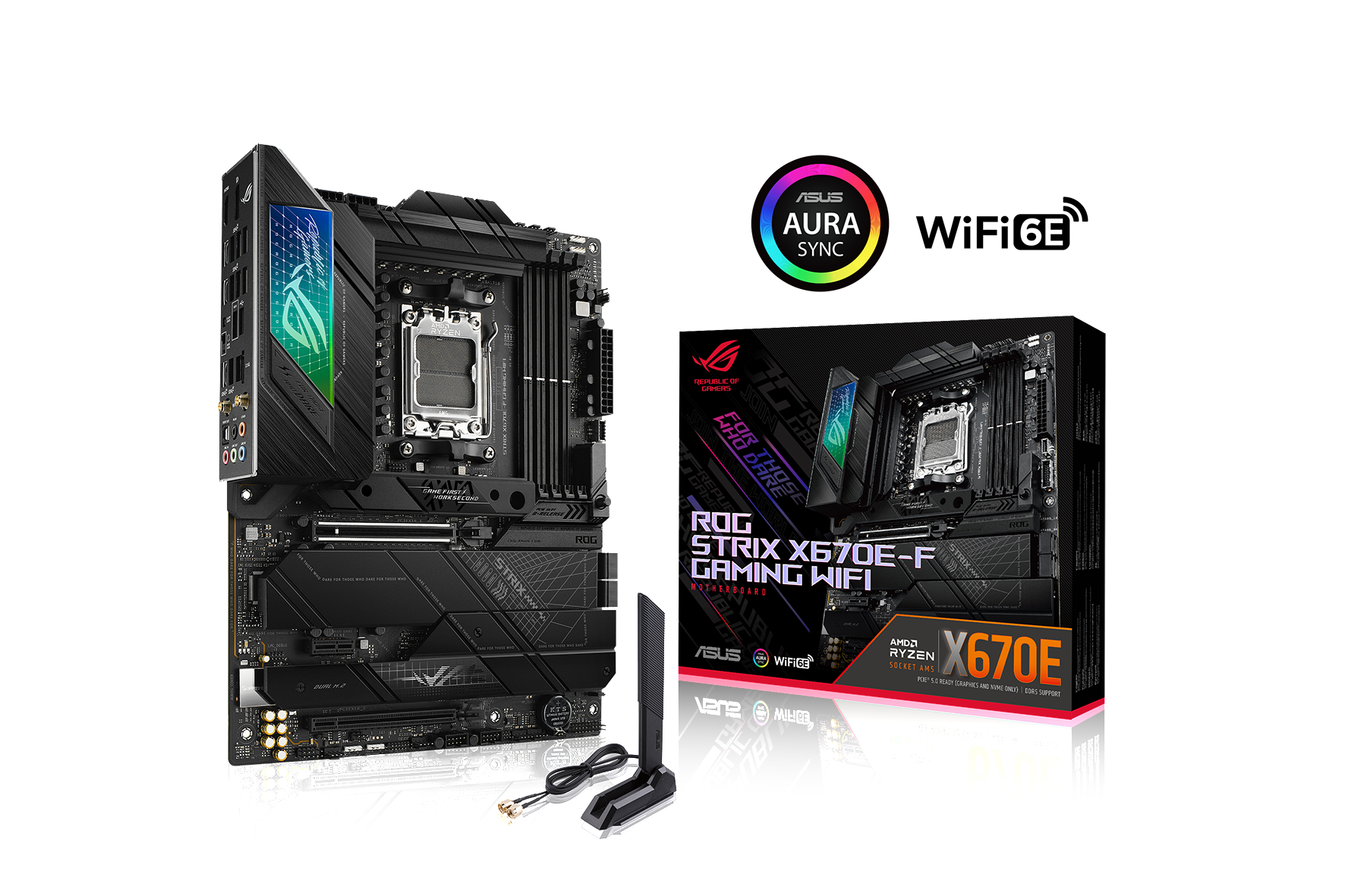 ASUS ROG Strix X670E-F Gaming WIFI Mainboard Schwarz