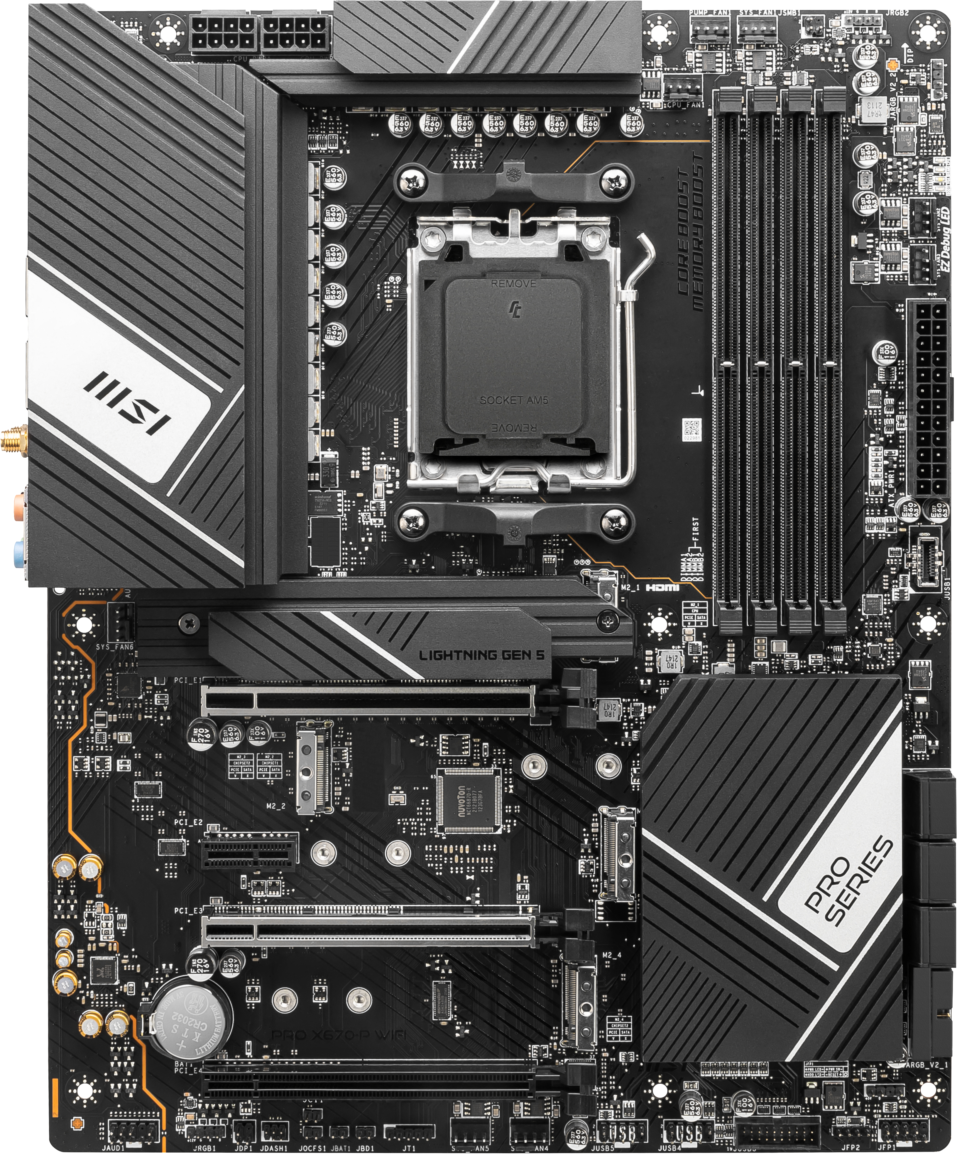 MSI PRO X670-P WIFI Mainboard Schwarz