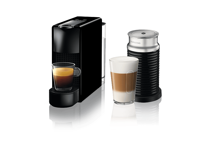 Nespresso C35 Essenza Mini Siyah Kahve Makinesi ve Süt Köpürtücü Aksesuar
