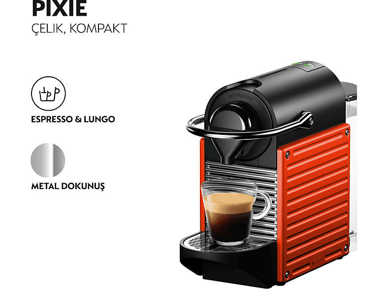 NESPRESSO C61 Pixie Kırmızı Kahve Makinesi_1