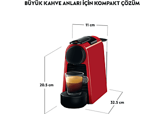 NESPRESSO D30 Essenza Mini Kırmızı Kahve Makinesi_2