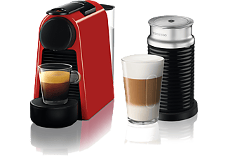 NESPRESSO D35 Essenza Mini Kırmızı Kahve Makinesi ve Süt Köpürtücü Aksesuar