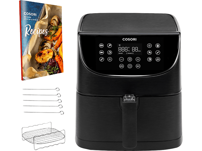 Freidora de aire  Cosori Smart Chef Edition, Control APP, Capacidad 5,5L,  Potencia 1700W, Temp máx 205ºC