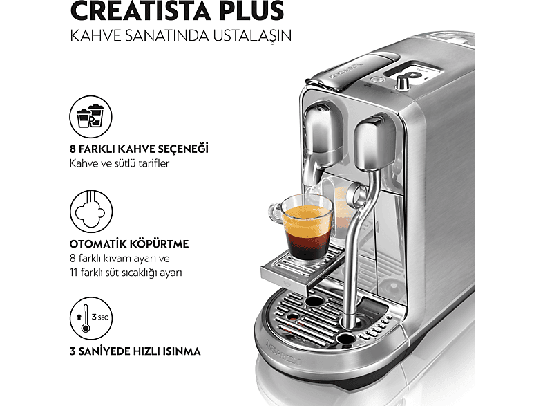 NESPRESSO J520 Creatista Plus Süt Çözümlü Kahve Makinesi_1