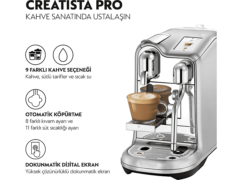 NESPRESSO J620 Creatista Pro Süt Çözümlü Kahve Makinesi_1