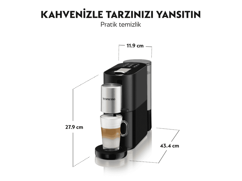 NESPRESSO S85 Atelier Süt Çözümlü Kahve Makinesi Fiyatı & Özellikleri