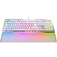 ROCCAT ROC-12-021 VULCAN II MAX, Gaming Tastatur, kabelgebunden, Weiß