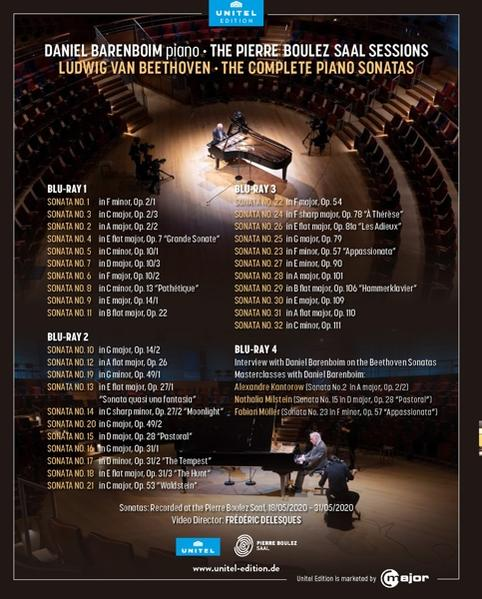 Daniel Barenboim - Barenboim-Beethoven-Sämtliche Klaviersonaten  - (Blu-ray)