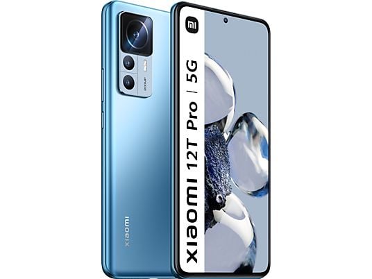 Móvil - Xiaomi 12T Pro, Clear Blue, 256 GB, 12 GB, 6.67" QHD, Snapdragon 8+ Gen 1, 5000 mAh, Android