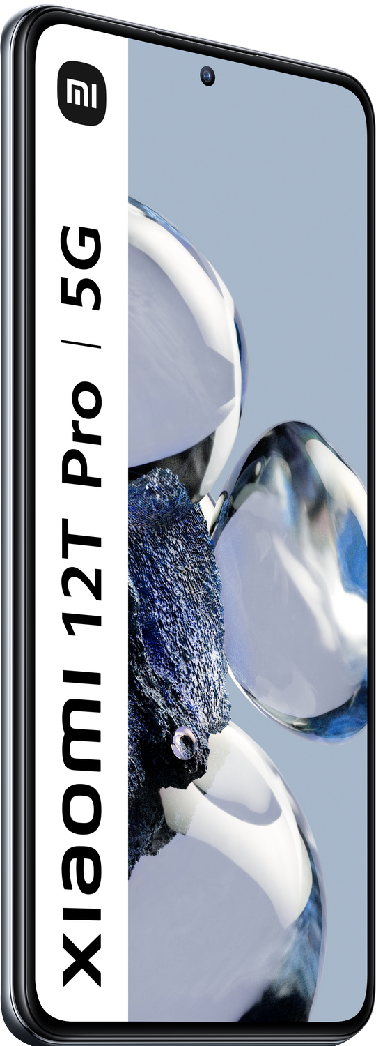 Un smartphone con una pantalla grande que muestra un fondo de agua.