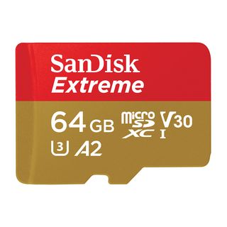 Tarjeta Micro SDXC - SanDisk Extreme®, 64GB, Hasta 170 MB/s, U3, V30, A2, C10, Apta Drones, 4k UHD, Multicolor