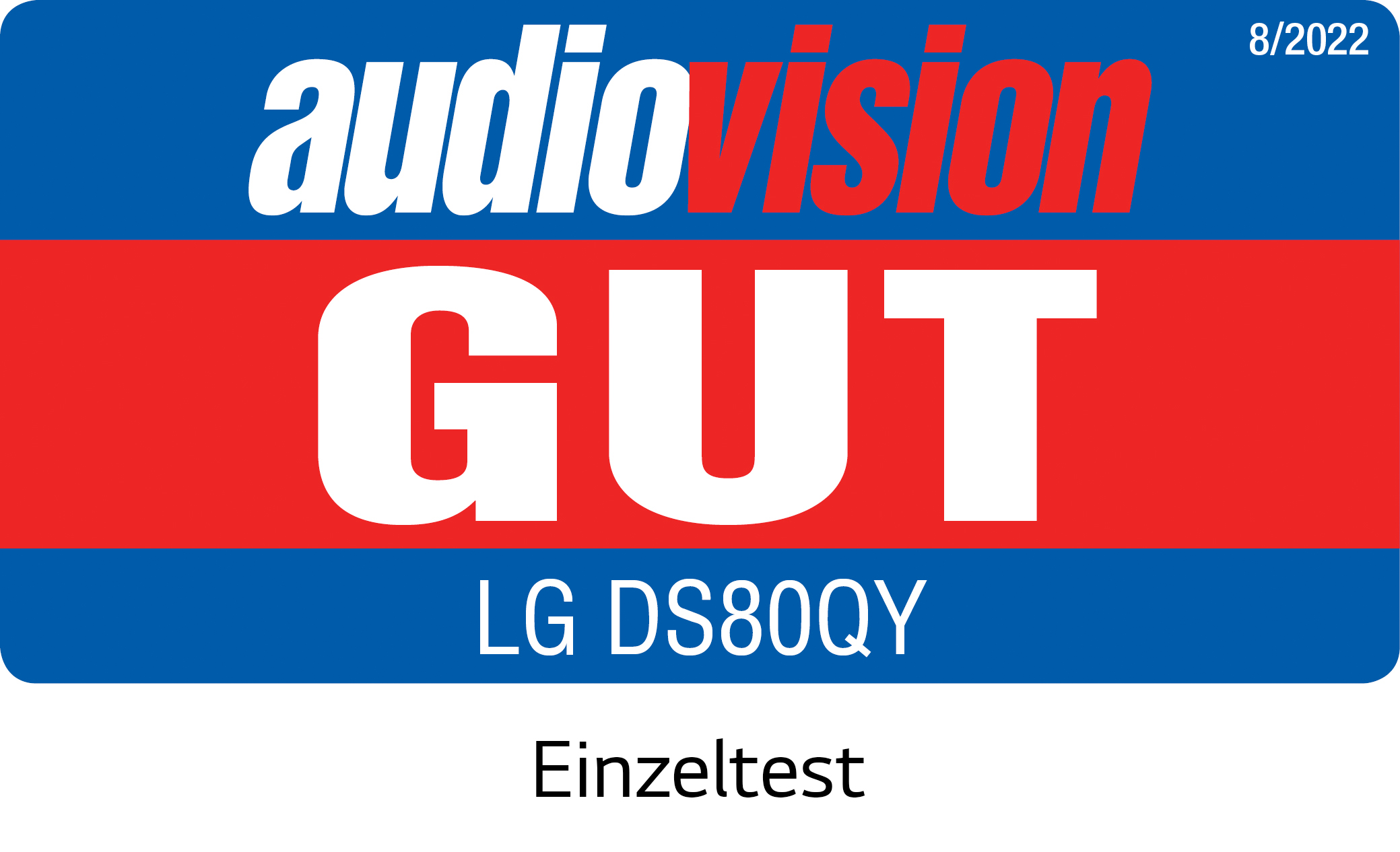 LG DS80QY Test von audiovision, mit GUT (gut) bewertet.