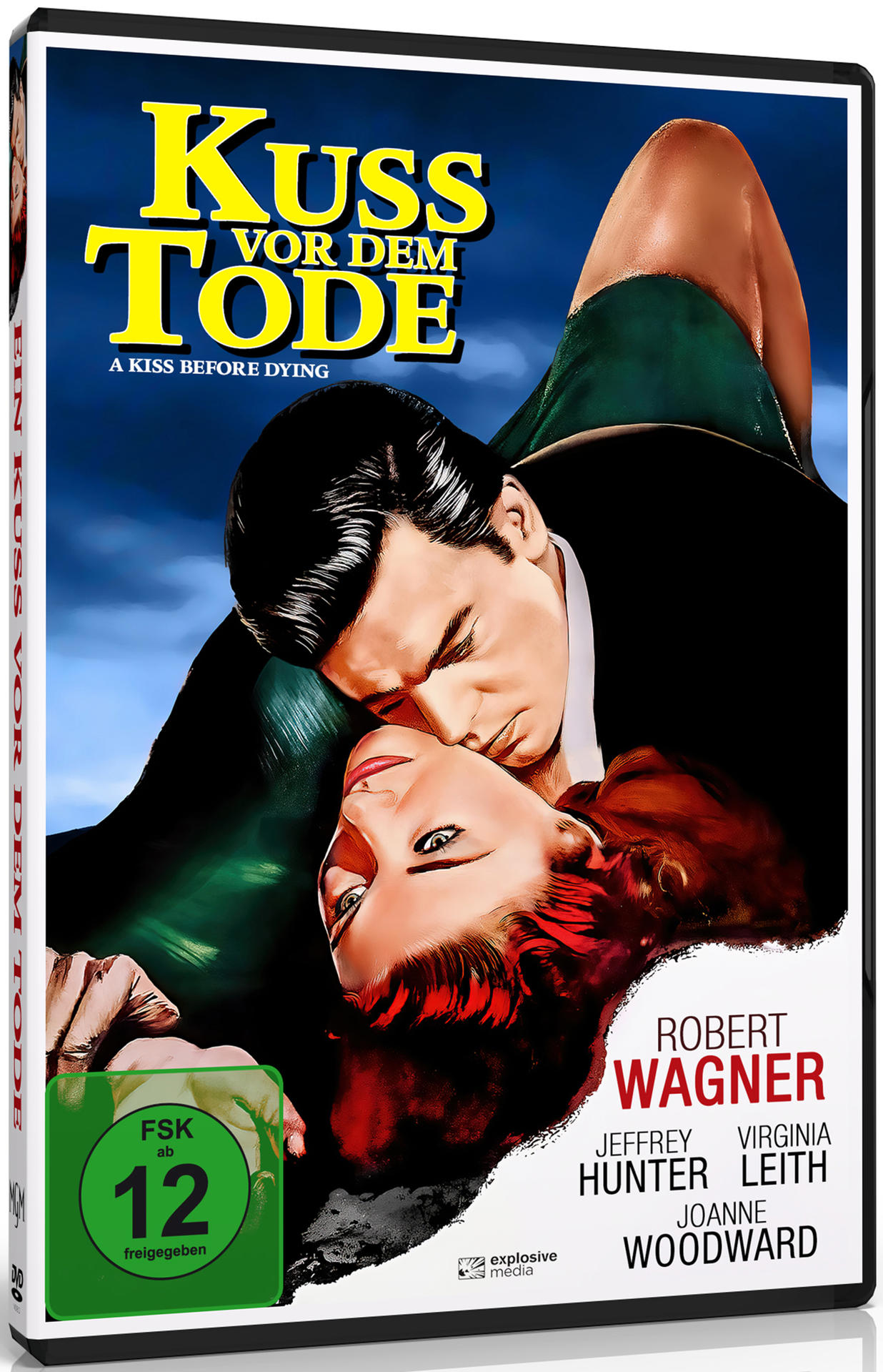 Filmcover: Ein Mann küsst eine Frau mit Titeltext oben.