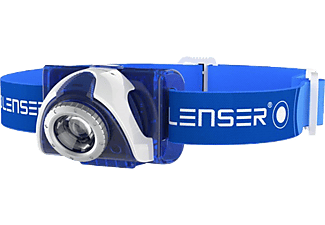 LEDLENSER SEO3B-6003-B LED Fejlámpa, kék, 3xAAA, 100 lm, dönthető, fókuszálható, fényerőszabályozható