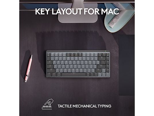 LOGITECH MX Mechanical Mini (Tactile Quiet Switch) per Mac - Tastiera (Grigio siderale)