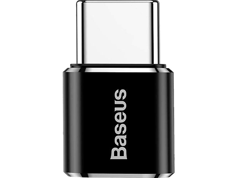 Baseus Micro Usb To Type C Dönüştürücü 2.4A Siyah - 1