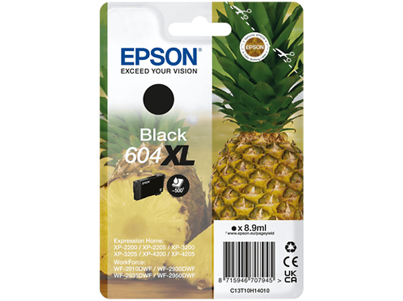 EPSON 604XL Ananas Single Black Tinte