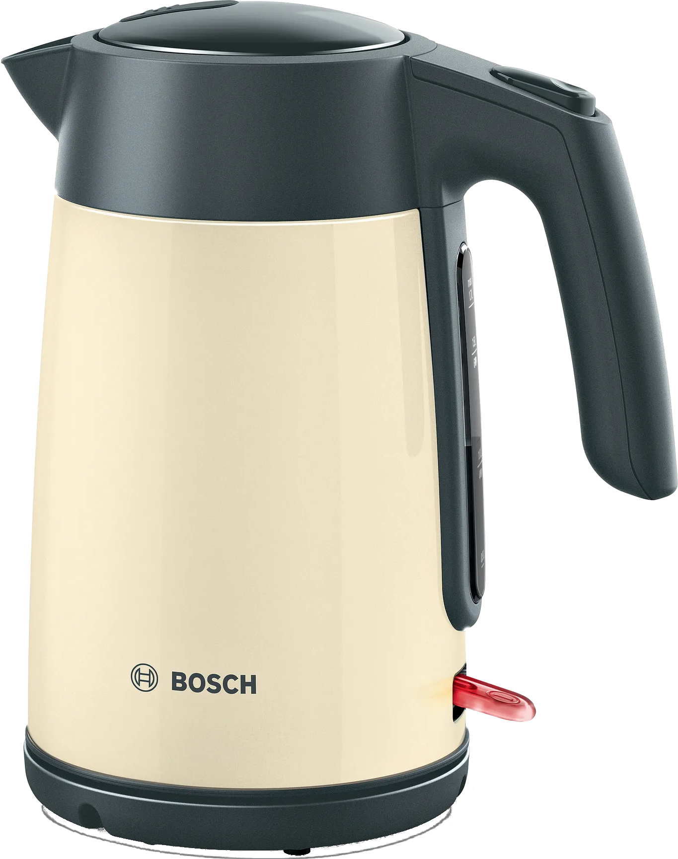 BOSCH TWK7L467 Vízforraló, 2400 W, 1,7 l kap, fémház, automata kikapcsolás, rejtett fűtőszál, krémszínű