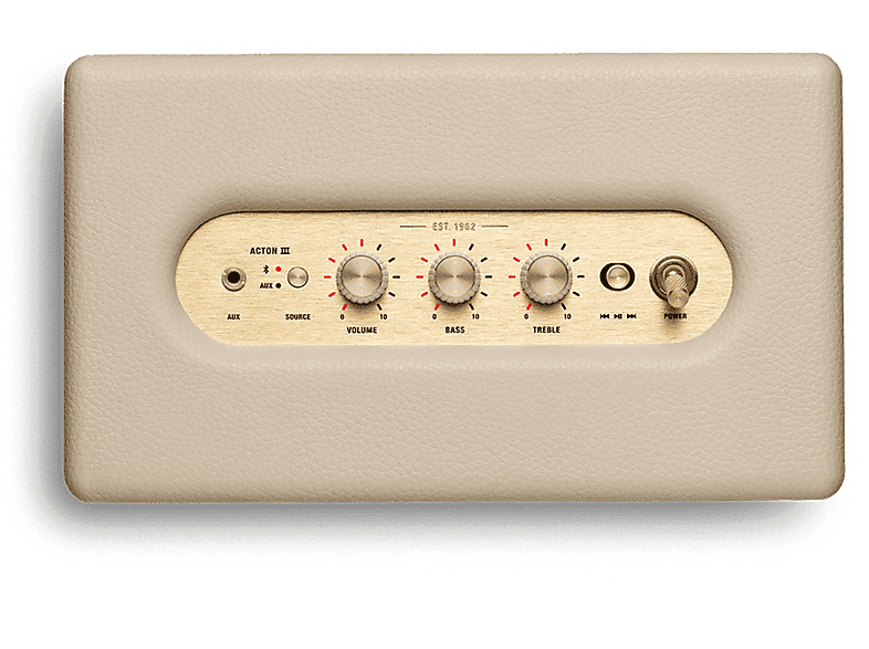 MARSHALL Bluetooth Lautsprecher Acton III, Cream | MediaMarkt