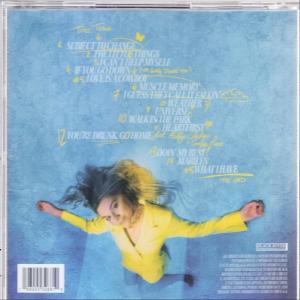 Album-Rückseite mit Titelliste und Bild einer Frau mit geöffneten Armen.