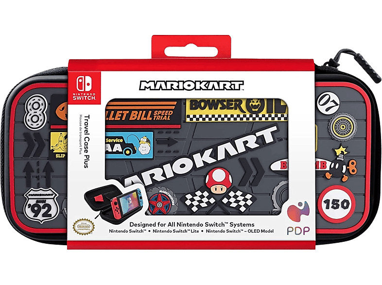 Funda Nintendo Switch - PDP Mario Kart Averts, Para OLED y Lite, Multicolor
