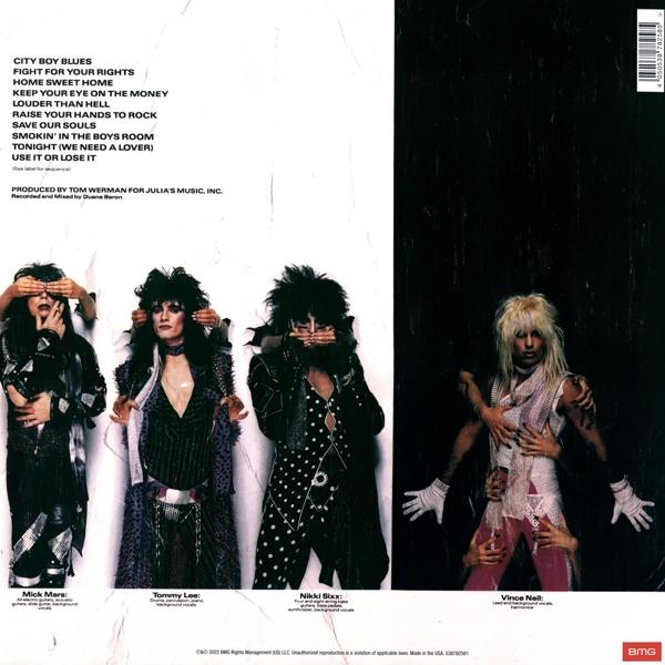 Albumcover mit Bandmitgliedern, die sich die Augen verdecken. Vier Bandmitglieder auf dem Cover.