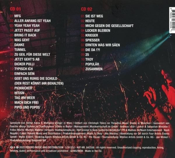CD-Cover mit Titellisten auf Deutsch. Texte und Credits sind enthalten.