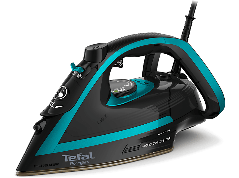 TEFAL FV8066 Puregliss Buharlı Ütü Siyah Yeşil