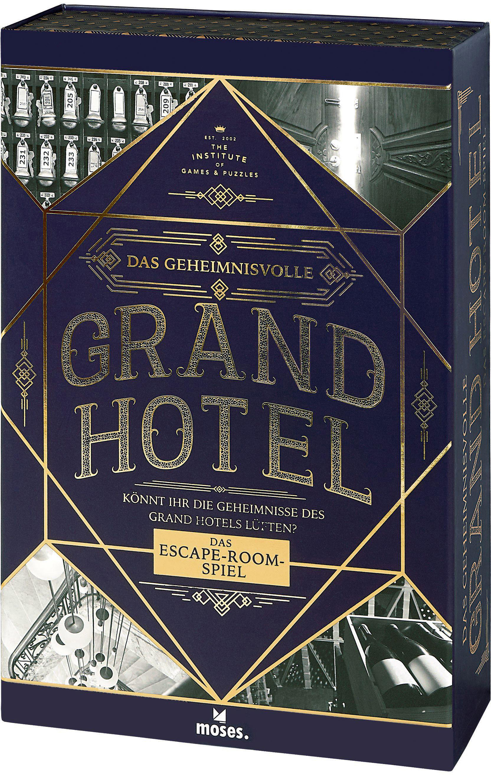 Grand Gesellschaftsspiel MOSES. Mehrfarbig Hotel geheimnisvolle Das