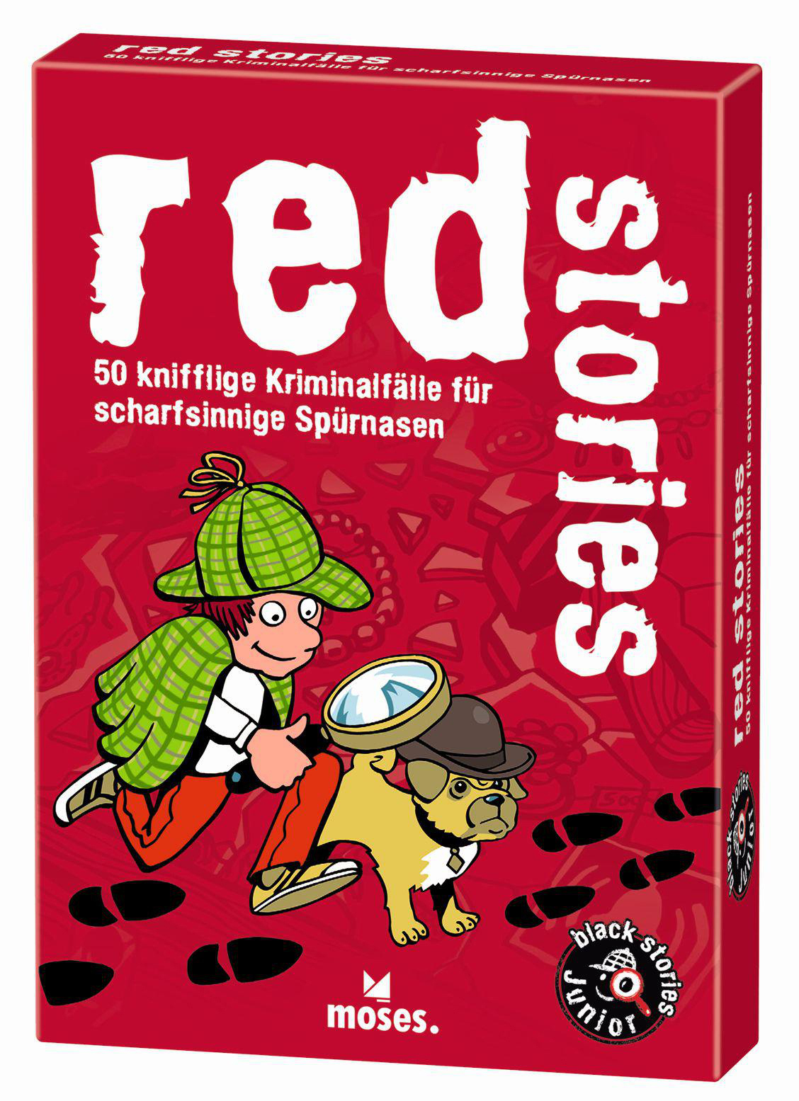 MOSES. black stories junior red stories Kartenspiel Mehrfarbig