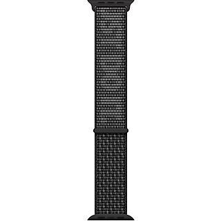 APPLE Cinturino Nike Sport Loop nero/bianco ghiaccio (45 mm)