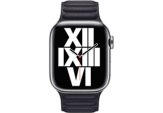 APPLE Cinturino a maglie in pelle inchiostro (41 mm) - S/M