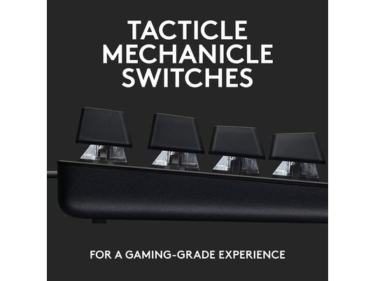 LOGITECH G413 SE - Gaming Tastatur, Kabelgebunden, QWERTZ, Mechanisch, Schwarz