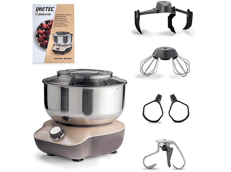 Imetec Cakelover Impastatrice Planetaria, 1500 W, capacità ciotola 5 l
