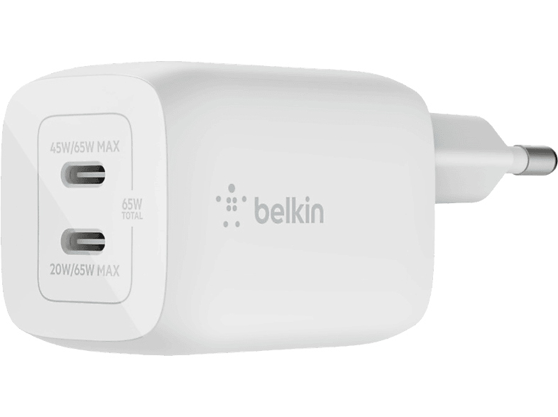 Blind platform Onophoudelijk BELKIN 65W Dual USB-C GaN Charger | Universal kopen? | MediaMarkt