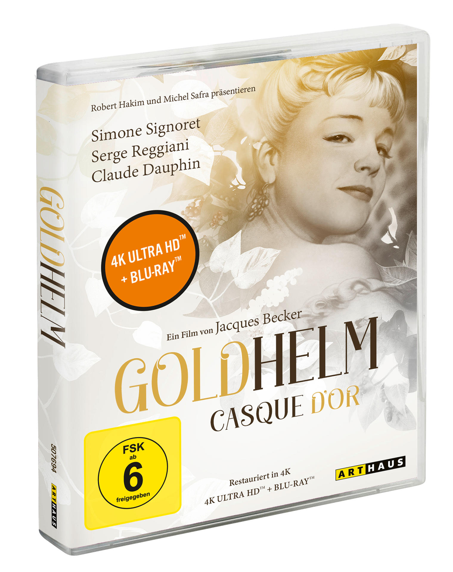 DVD-Hülle mit Porträt einer Frau und Text. Die Hülle hat einen gelben Bewertungsticker.