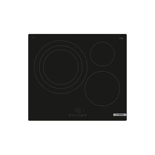 Placa inducción - Bosch PID61RBB5E, 3 zonas, 17 niveles, Negro