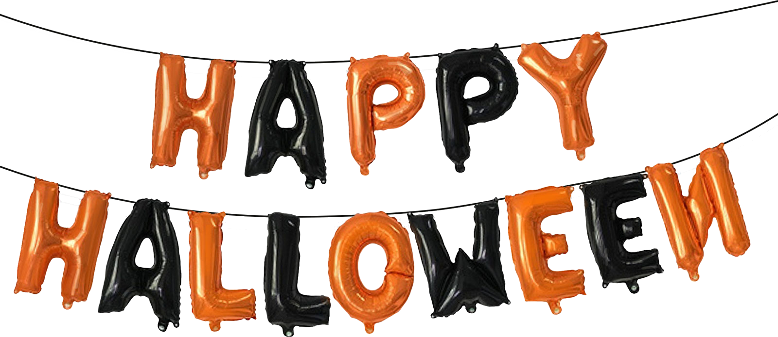 FAMILY HALLOWEEN Halloween-i lufi szett, "Happy Halloween" felirat, rögzítő szalag (58142)