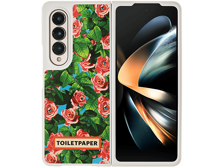 Samsung Toiletpaper Roses Zfold4, Cover per Galaxy Z Fold 4,Multicolore