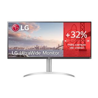 Monitor - LG 34WQ650-W, 34", FHD, 5ms (GTG), 56/61 Hz, HDMI x1, DisplayPort, USB-C, Auriculares, Blanco High Glossy