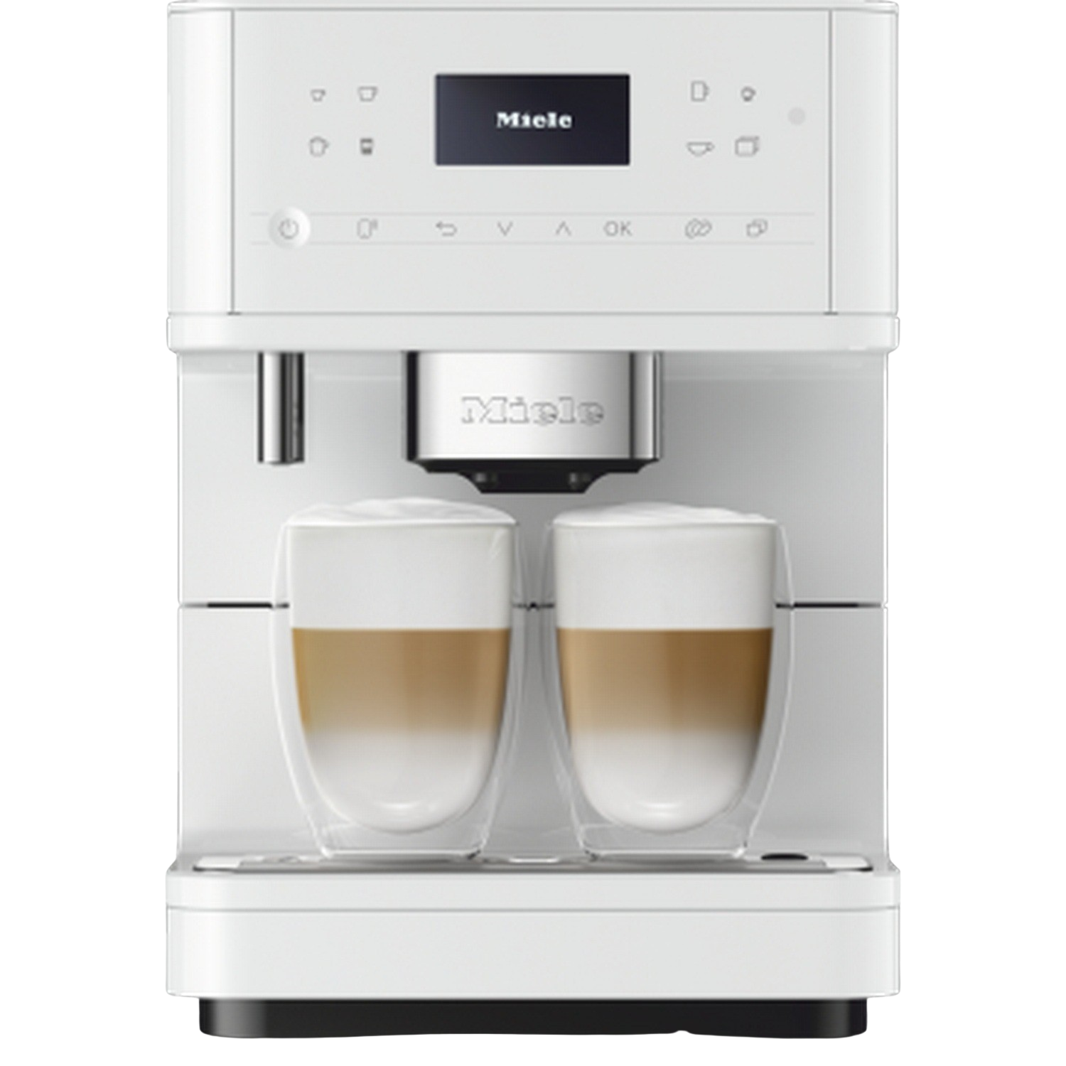 Miele Cm 6160 milkperfection cafetera del grano la taza onetouch for two aromaticsystem 4 perfiles individuales doubleshot compatible con wifi iluminación led blanco loto 2 15 1.5