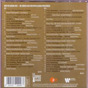 CD-Rückseite mit Titelliste und Albumdetails. Brauner Hintergrund mit Titeln und Text.