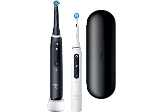 ORAL B iO 5 2'li Şarjlı Diş Fırçası Seti + Seyahat Kabı Siyah Beyaz