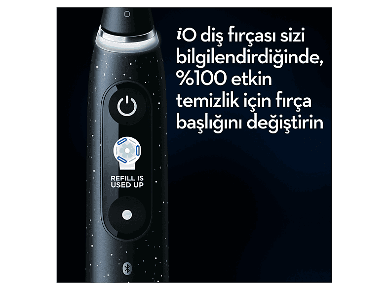 ORAL B iO 10 Şarjlı Diş Fırçası Siyah + Manyetik Şarj + Seyahat Kabı_5