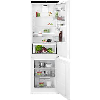 REACONDICIONADO C: Frigorífico Combi - AEG SCB818E8TS, 256 l, No Frost, 177.2 cm, Blanco