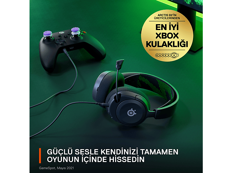 STEELSERIES Arctis Nova 1X Multi-System Oyuncu Kulak Üstü Kulaklık Siyah_2